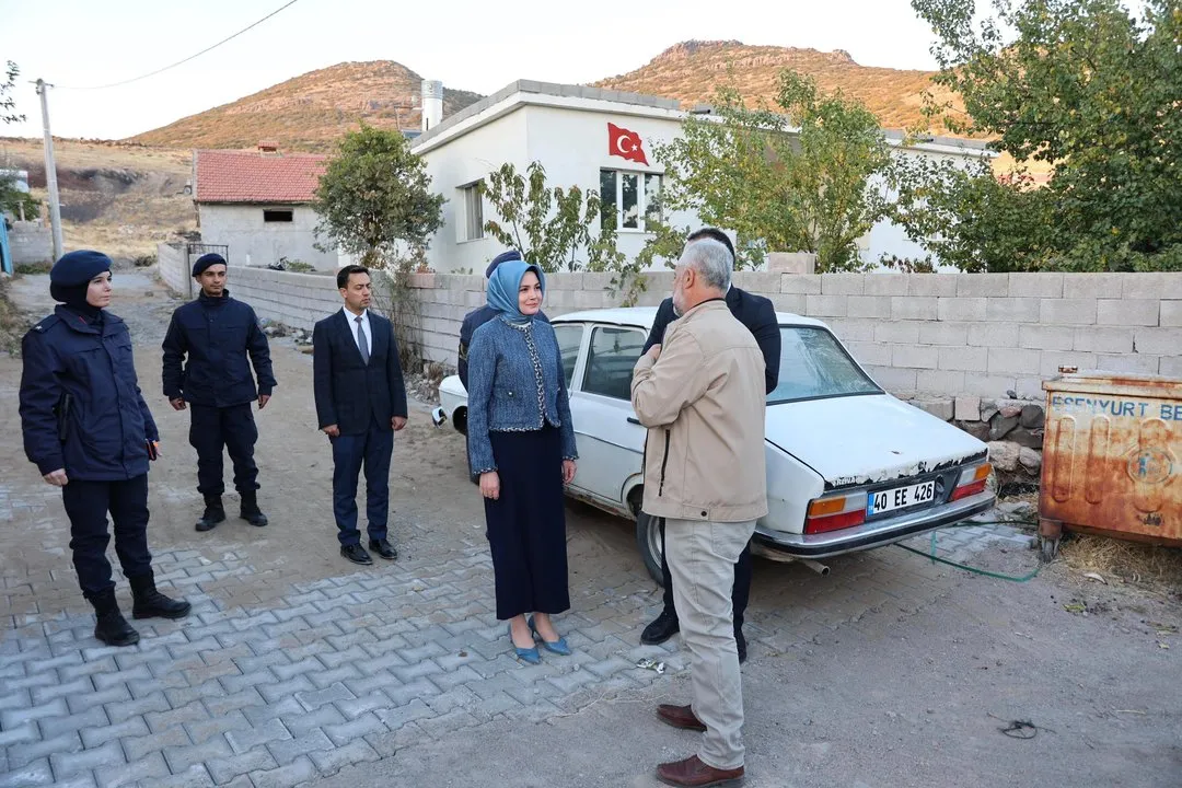 Derinkuyu Kaymakamı Esra Bozan, Doğala Köyü'ndeki Çalışmaları İnceledi