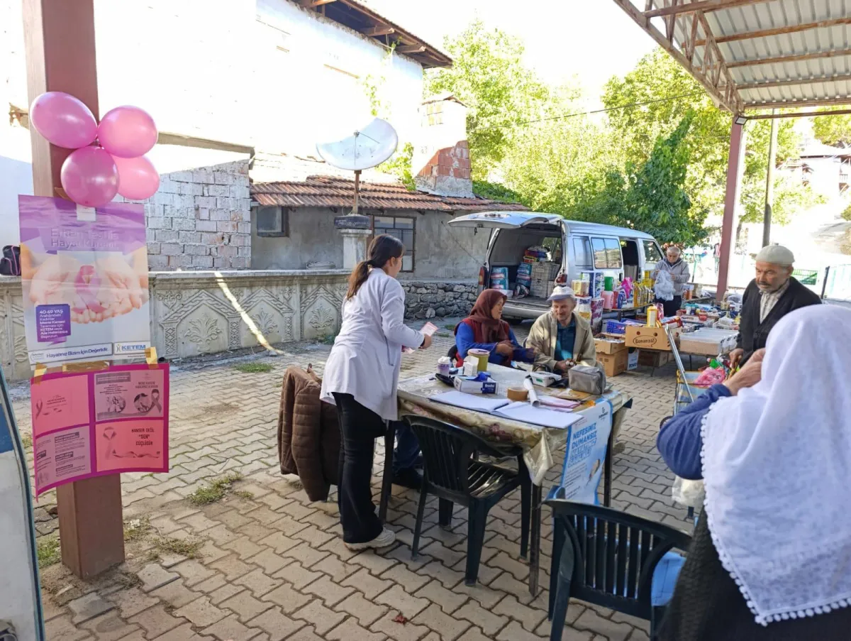 Denizli İl Sağlık Müdürlüğü Serinhisar'da Meme Kanseri Farkındalık Çalışması Yürüttü