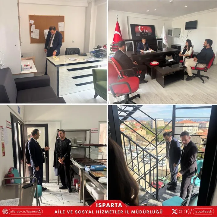 Isparta Aile ve Sosyal Hizmetler Müdürü Köse, Şarkikaraağaç Huzurevi'ni Ziyaret Etti