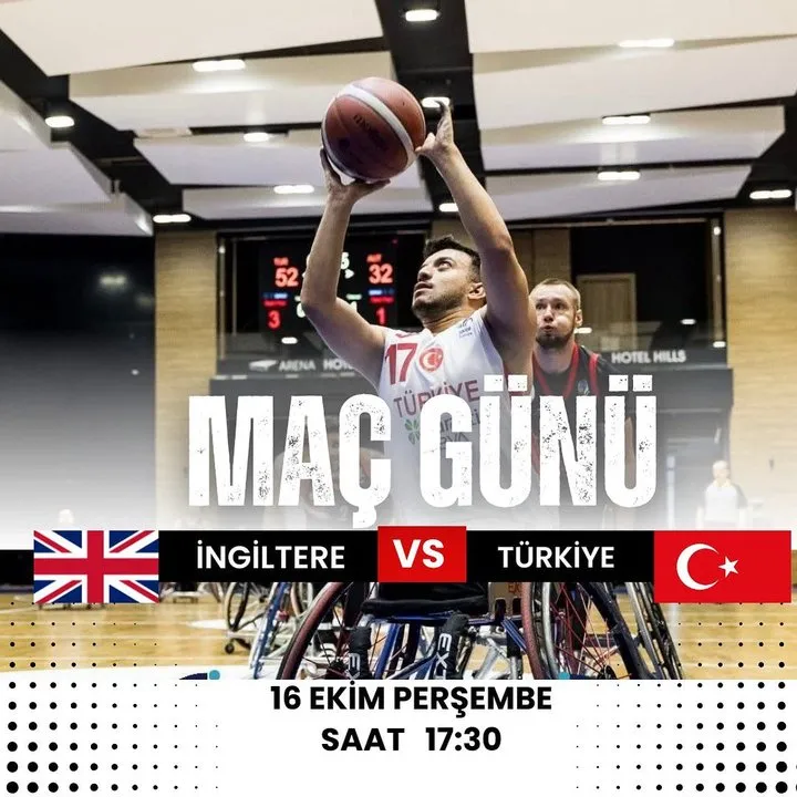 Tekerlekli Sandalye Basketbol Milli Takımı İngiltere ile Karşılaşacak