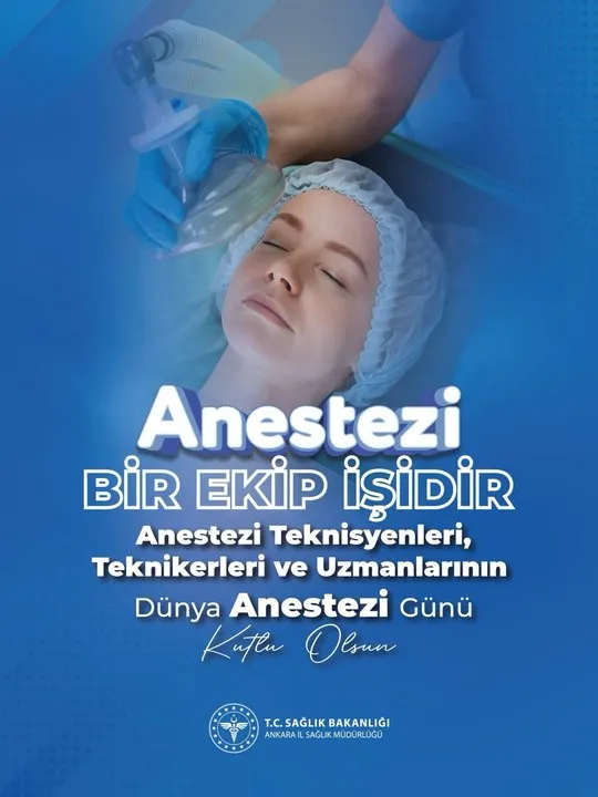 Ankara İl Sağlık Müdürlüğü'nden Dünya Anestezi Günü Kutlaması