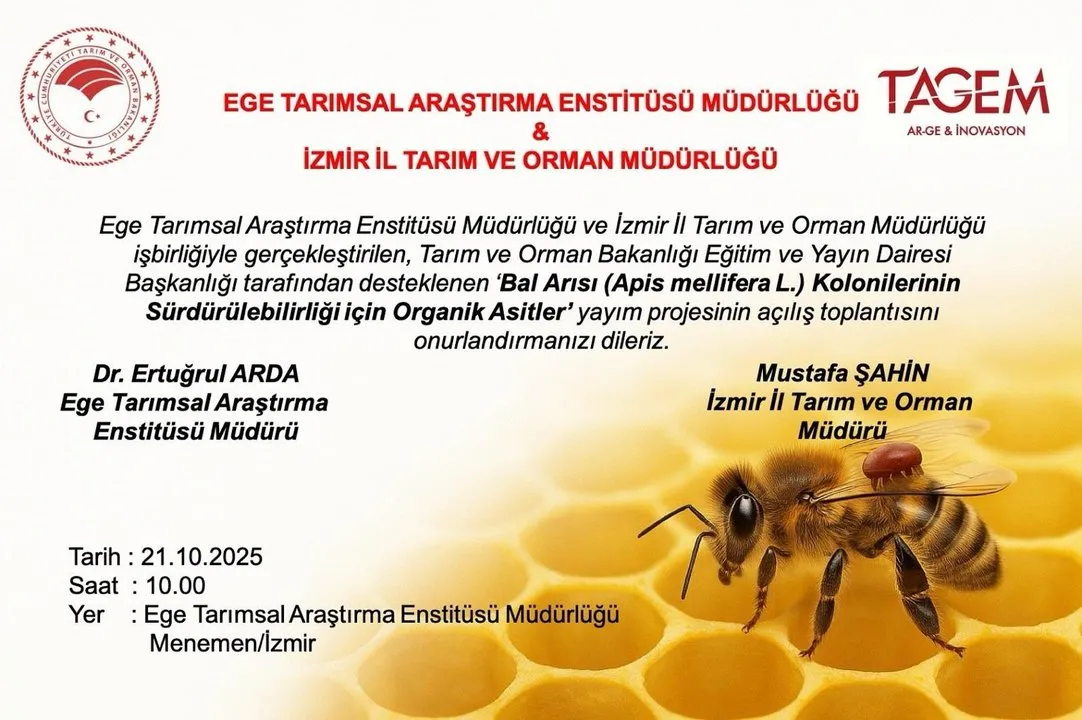 Ege Tarımsal Araştırma Enstitüsü Organik Asitlerle Arı Sağlığını Koruyacak