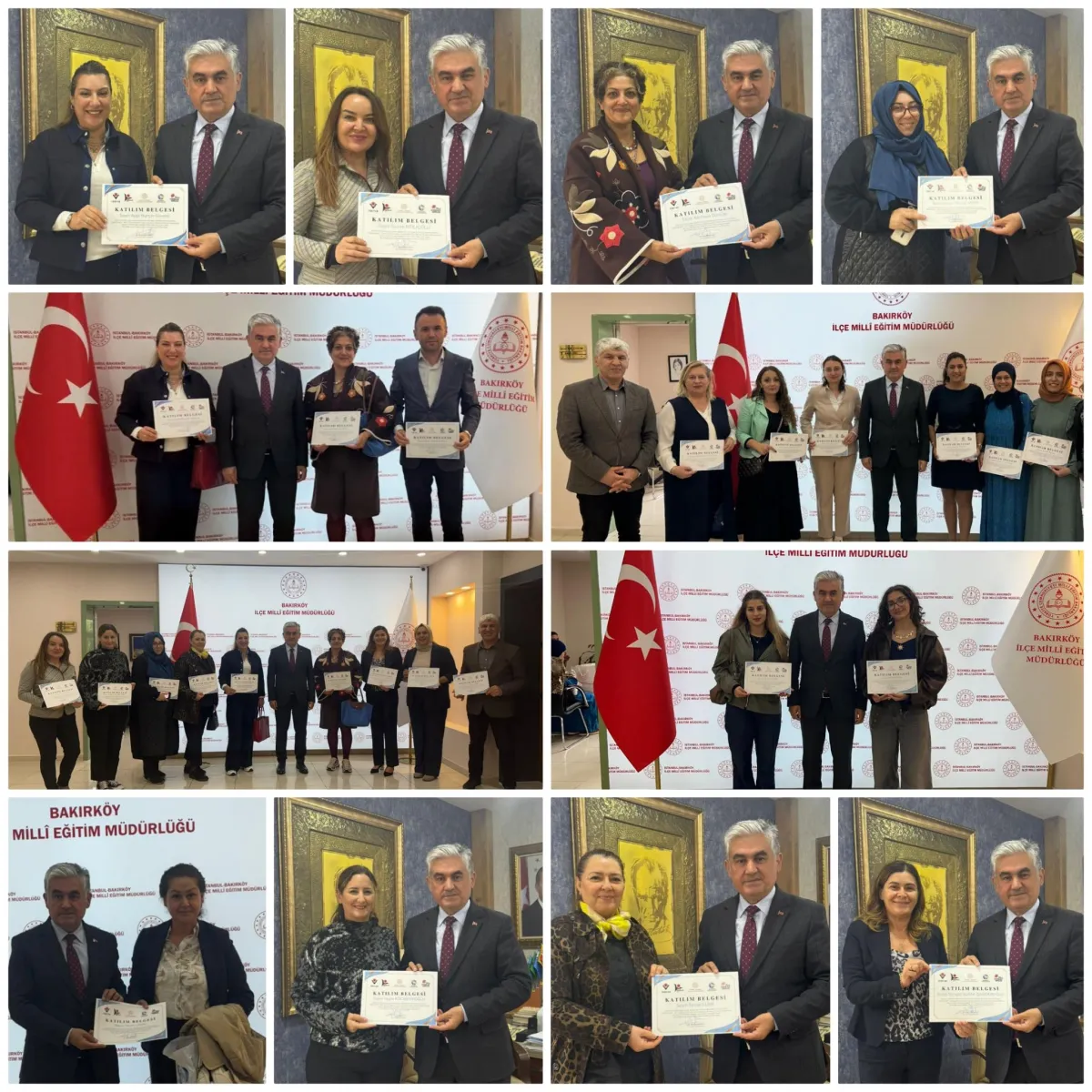 Bakırköy'de Tübitak STEAM Şenliği'nde Öğretmenlere Katılım Sertifikası Verildi