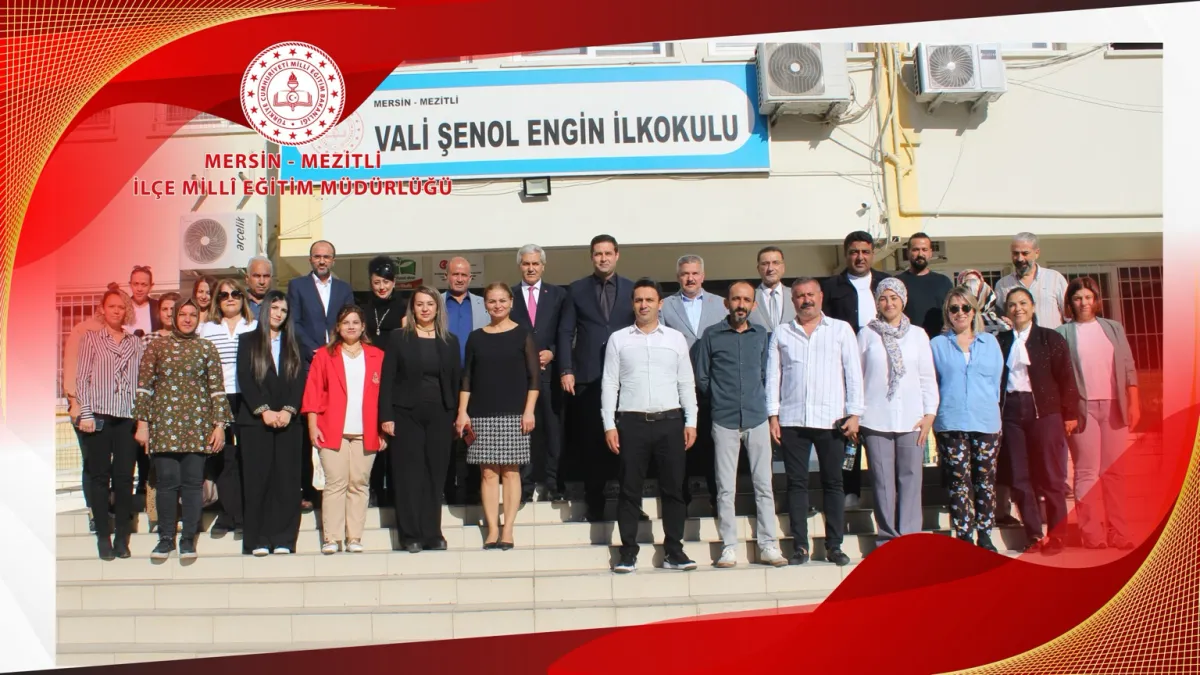 Mezitli Kaymakamı ve İlçe Milli Eğitim Müdürü Vali Şenol Engin İlkokulu'nu Ziyaret Etti