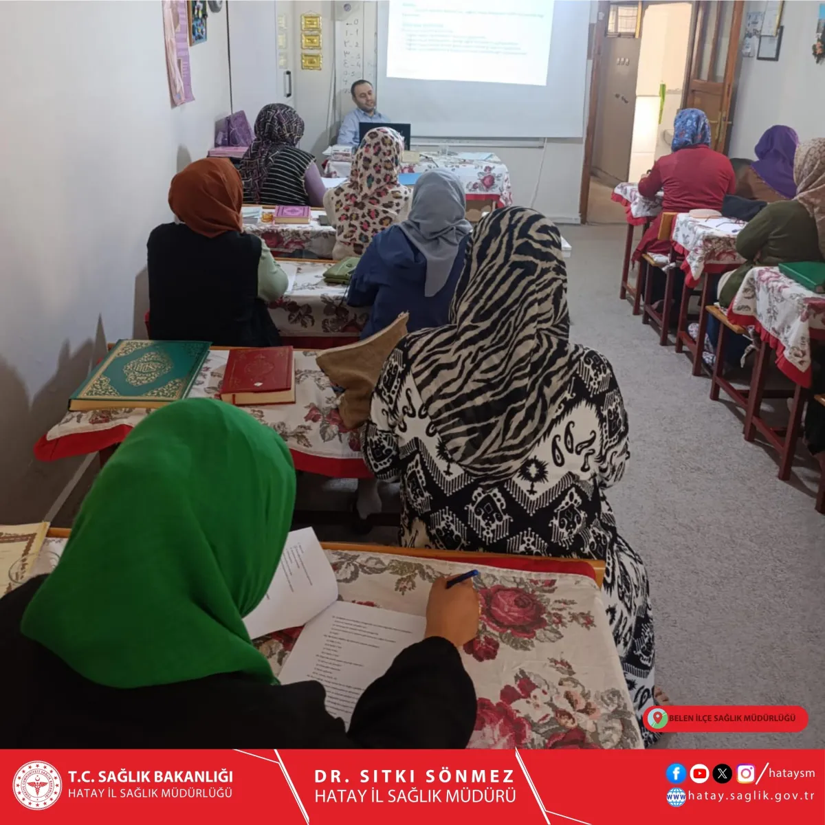 Hatay'da Halk Sağlığı Bilgilendirme Eğitimleri Devam Ediyor