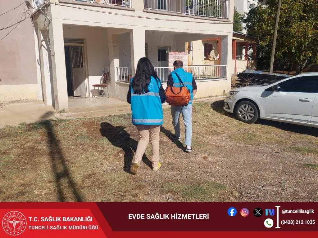 Tunceli İl Sağlık Müdürlüğü Evde Sağlık Hizmetleri Faaliyetlerini Sürdürüyor