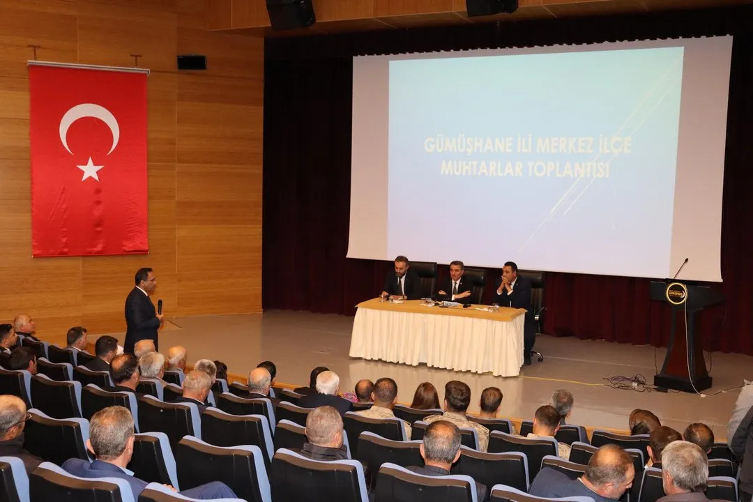 Gümüşhane'de Muhtarlar Günü Toplantısı'nda Tarım Sayımı Konuşuldu