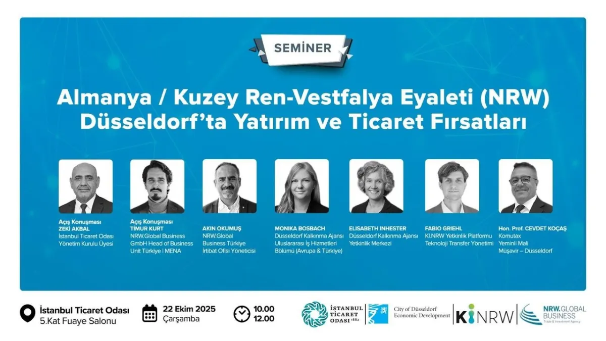 İTO, Almanya'da Ticaret ve Yatırım Fırsatları Semineri Düzenliyor