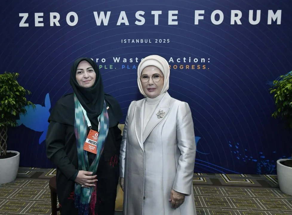 Emine Erdoğan, Uluslararası Sıfır Atık Forumu Kapsamında İranlı Vekil Ansari ile Bir Araya Geldi