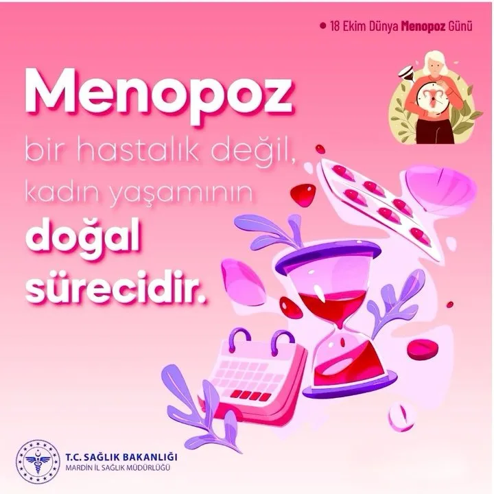 Mardin İl Sağlık Müdürlüğü: Menopoz Dönemi İçin Kadınlara Önemli Sağlık Önerileri