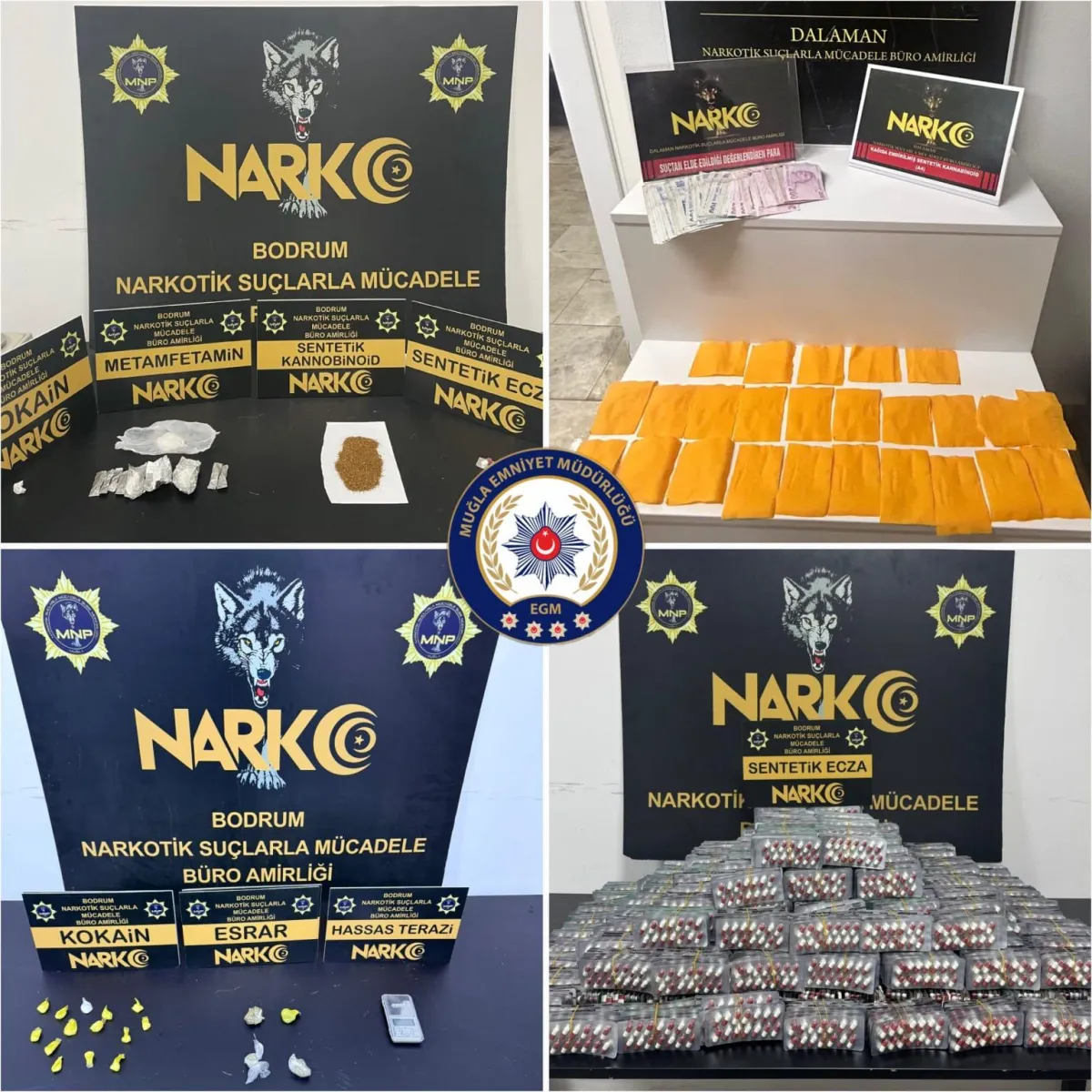 Muğla'da Narkotik Operasyonları: Uyuşturucu Tacirlerine Göz Açtırılmıyor