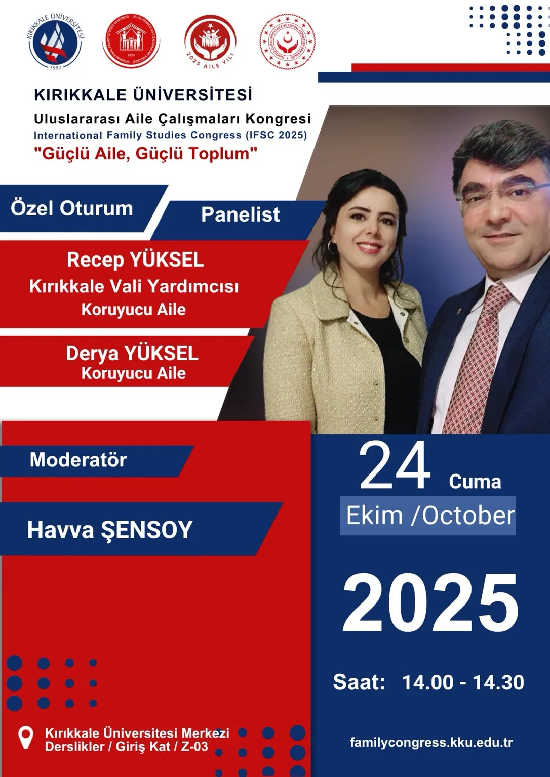 Kırıkkale'de Uluslararası Aile Çalışmaları Kongresi Kapsamında Aile Paneli Düzenleniyor