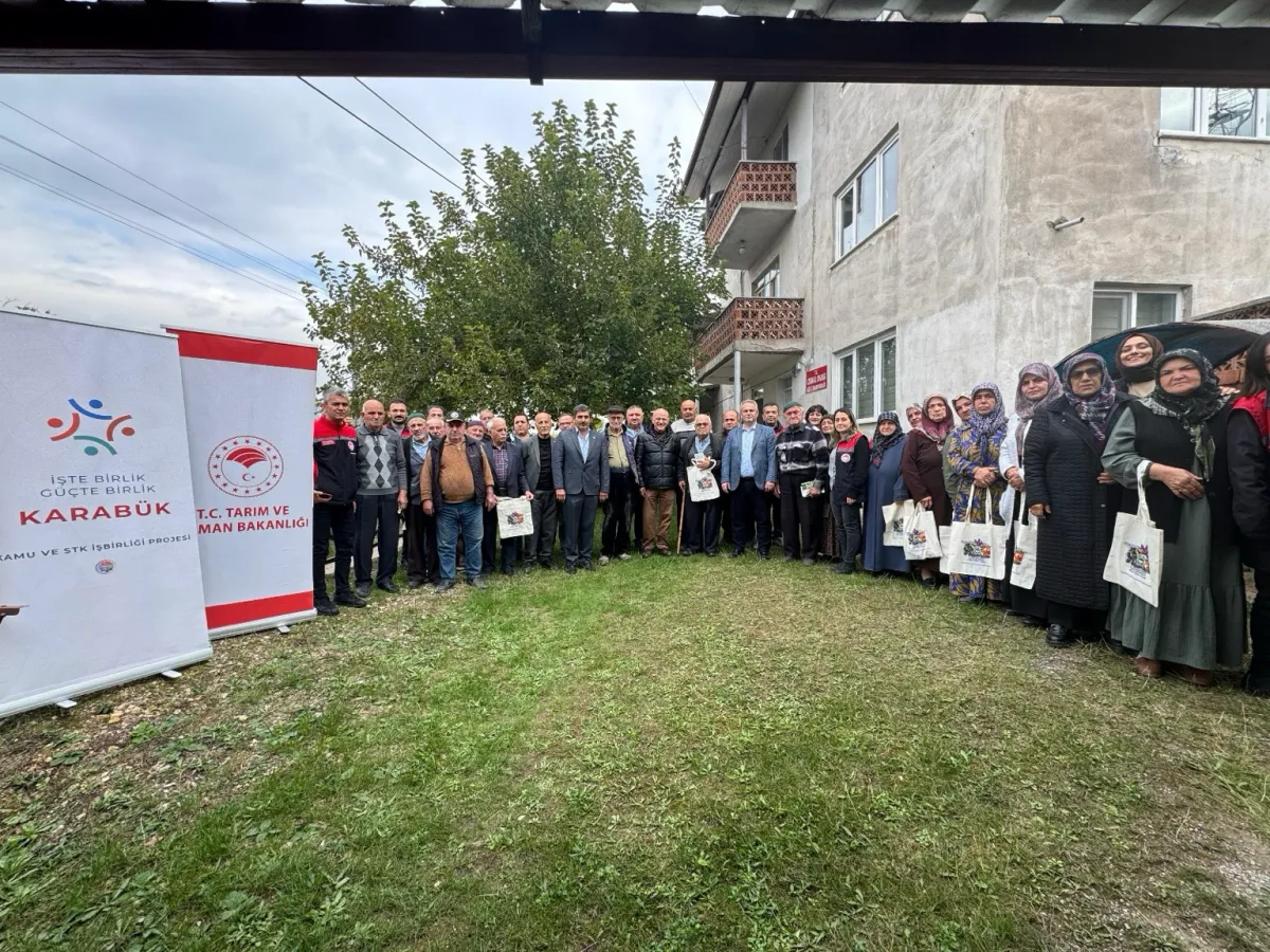 Karabük'te "İşte Birlik, Güçte Birlik" Projesi Kapsamında Çiftçilere İyi Tarım ve Organik Tarım Destekleri Anlatıldı
