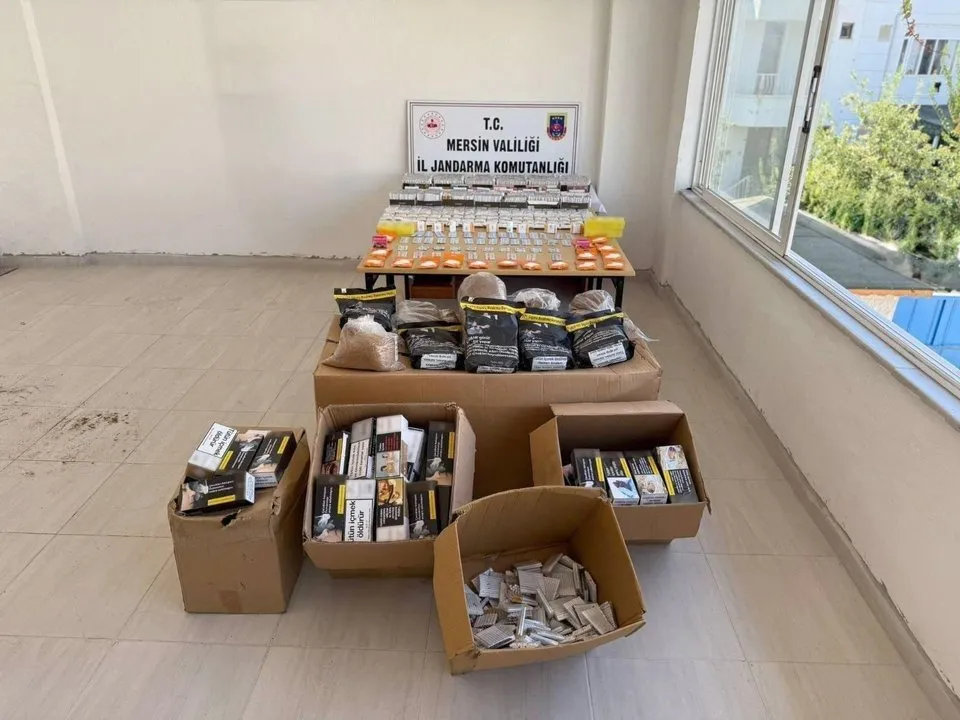 Mersin Jandarması Kaçak Sigara Operasyonunda 20 Bin Makaron Ele Geçirdi