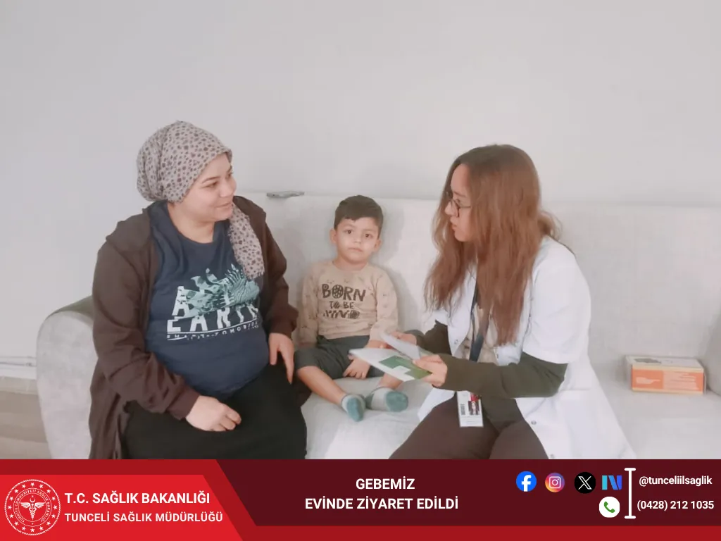 Tunceli'de Anne ve Bebek Sağlığı İçin Yenilikçi Ev Ziyaretleri Devam Ediyor