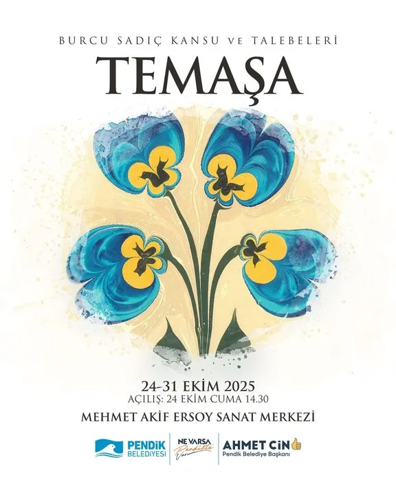 Pendik Belediyesi'nde Ebru Sanatı Sergisi 'Temaşa' Açılıyor