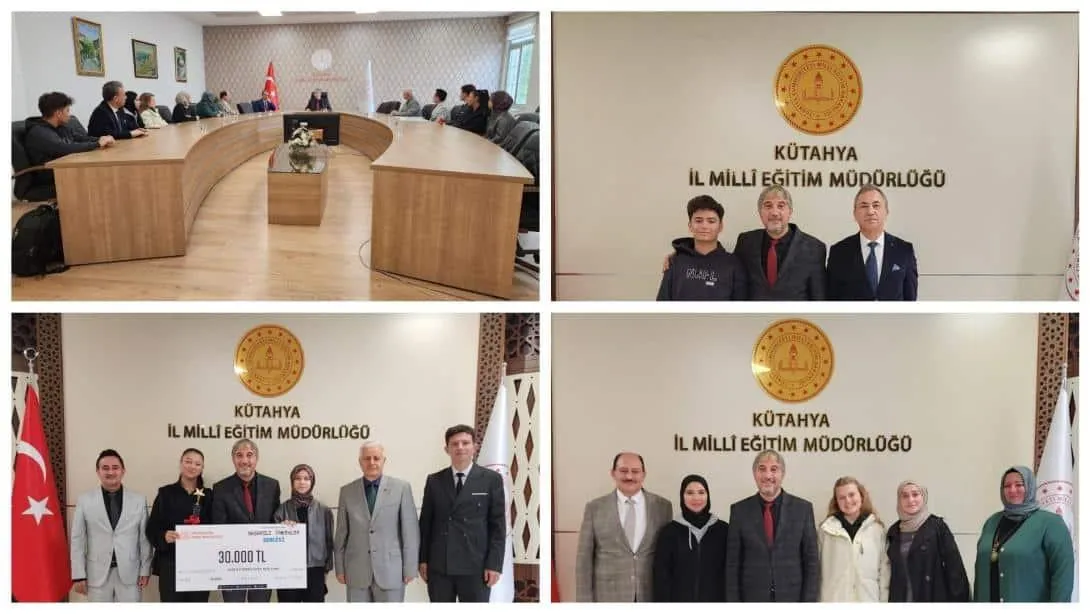 Kütahya Öğrencilerinden Uluslararası Başarılar: Müdür Yılmaz'a Ziyaret