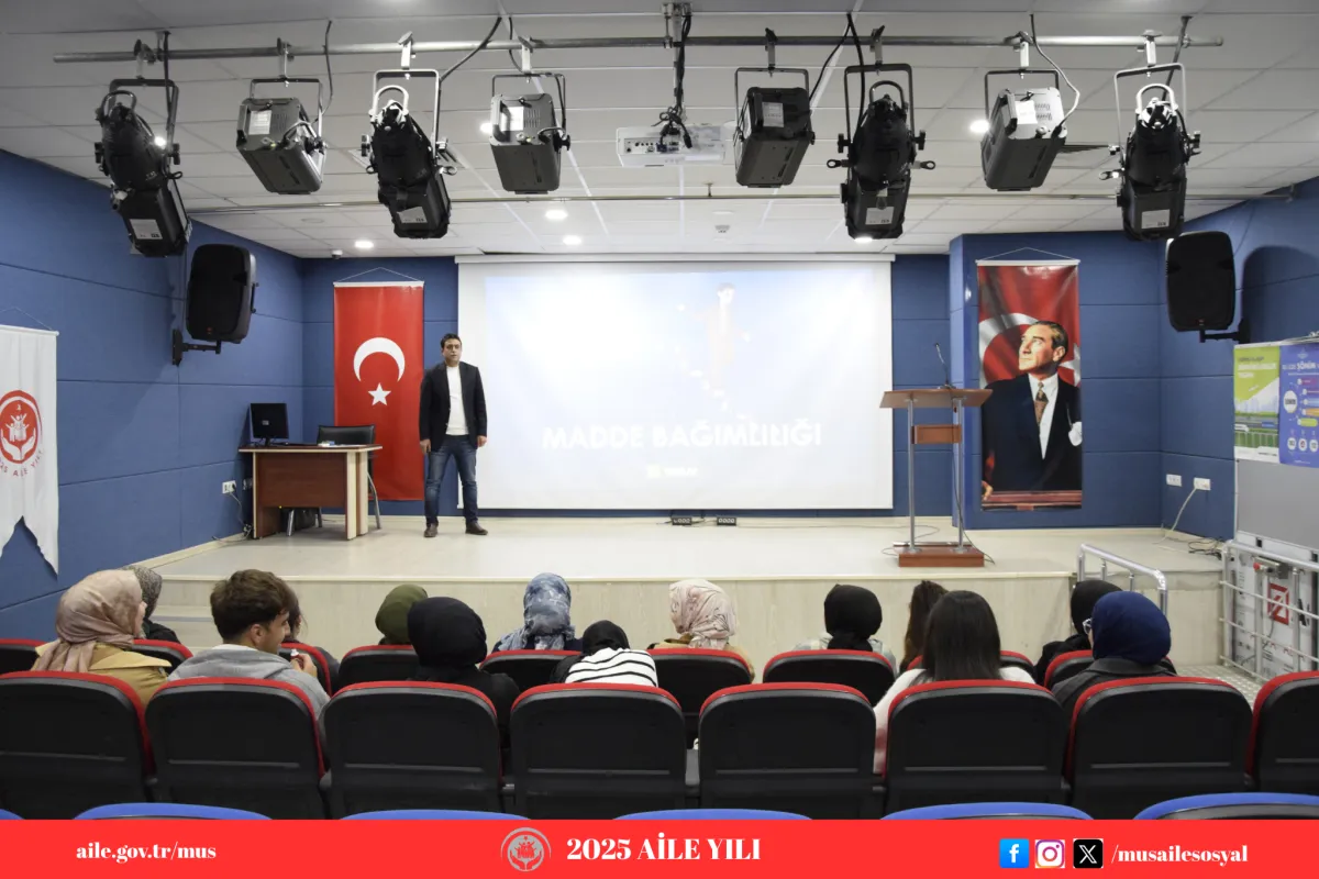 Muş Alparslan Üniversitesi'nde Madde Bağımlılığı Konferansı Düzenlendi