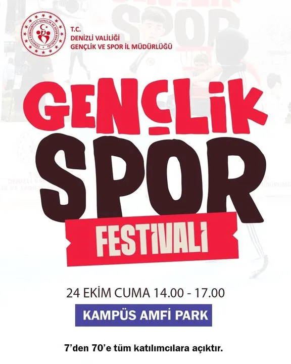 Denizli'de Gençlik Spor Festivali Gençleri Buluşturacak