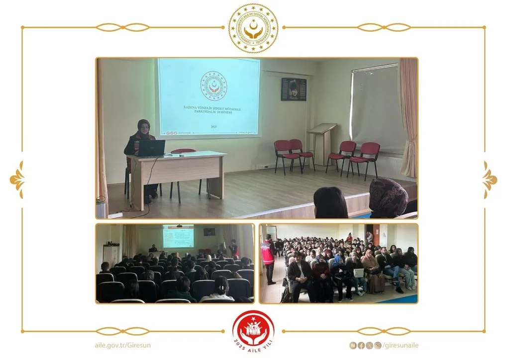 Giresun'da Kadına Yönelik Şiddetle Mücadele Kapsamında Gençlere Eğitim Verildi