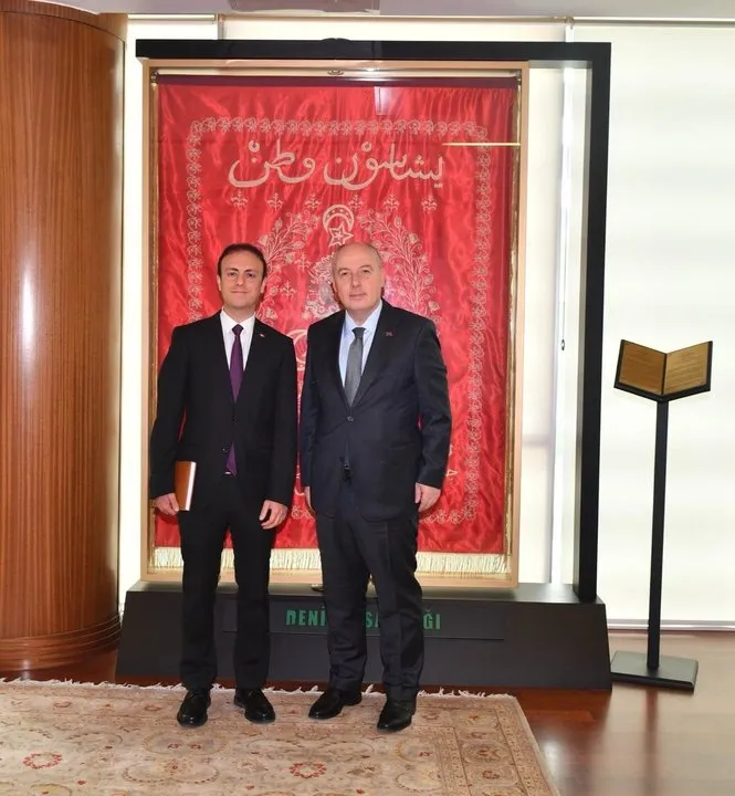 Denizli Valisi Coşkun, Çardak Kaymakamı Deniz'i Kabul Etti