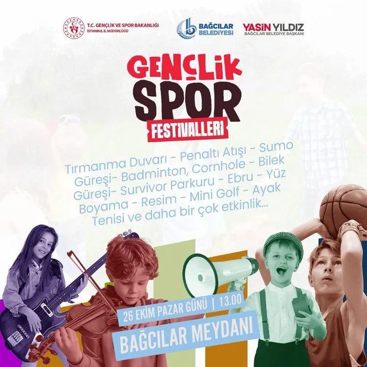 Bağcılar Belediyesi Gençler İçin Spor Festivali Düzenliyor